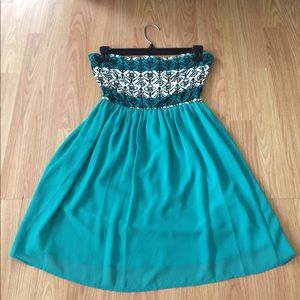 Tribal aqua dress